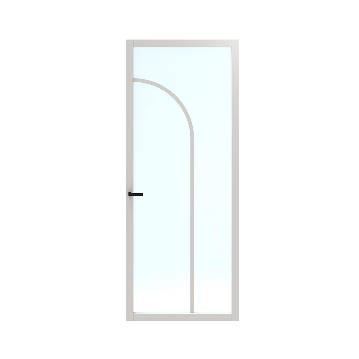 Binnendeur Skantrae SSL 14612 Blank Glas Wit Gelakt